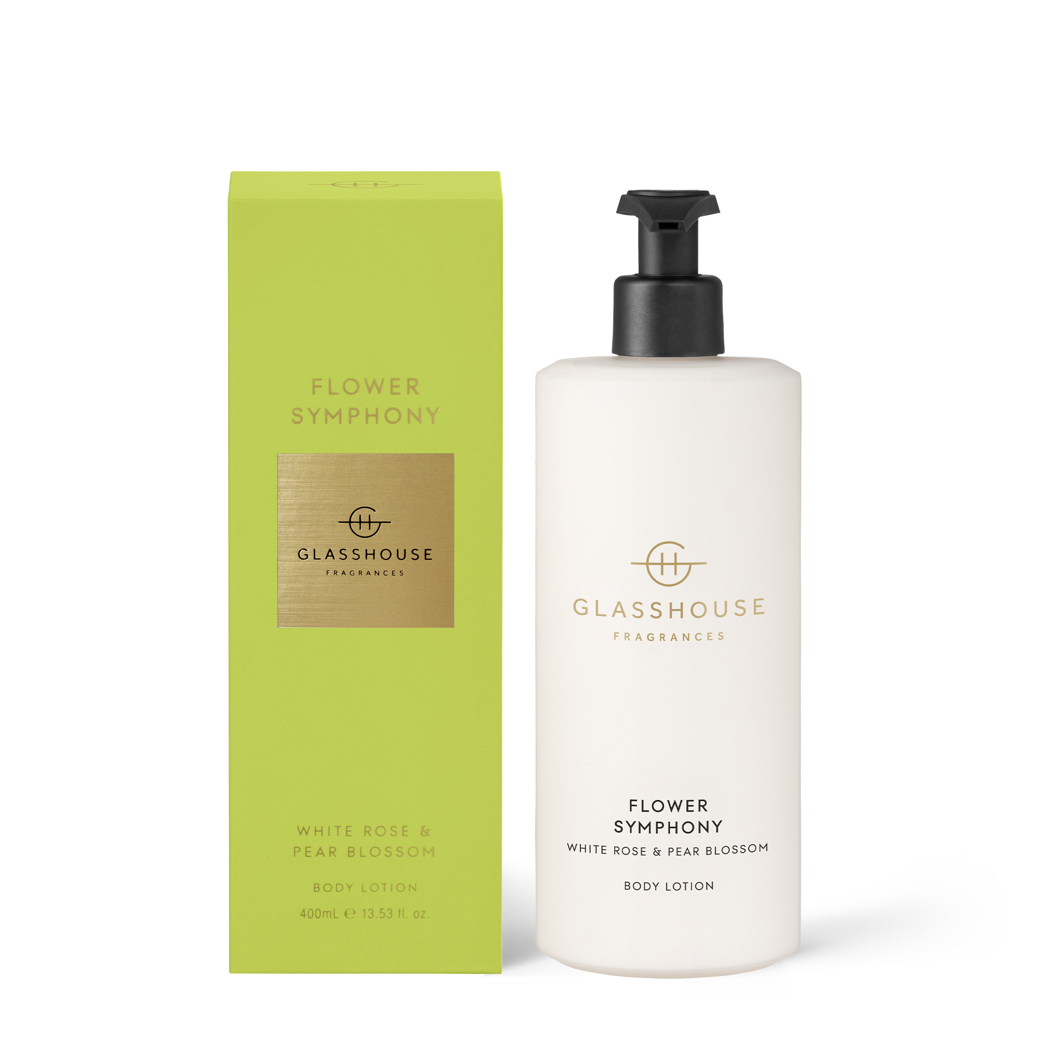 FLOWER SYMPHONY WHITE ROSE & PEAR BLOSSOM 400mL Body Lotion