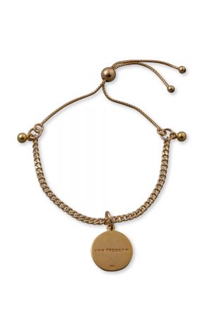 ADJUSTABLE CURB BRACELET WITH VT PLATE
