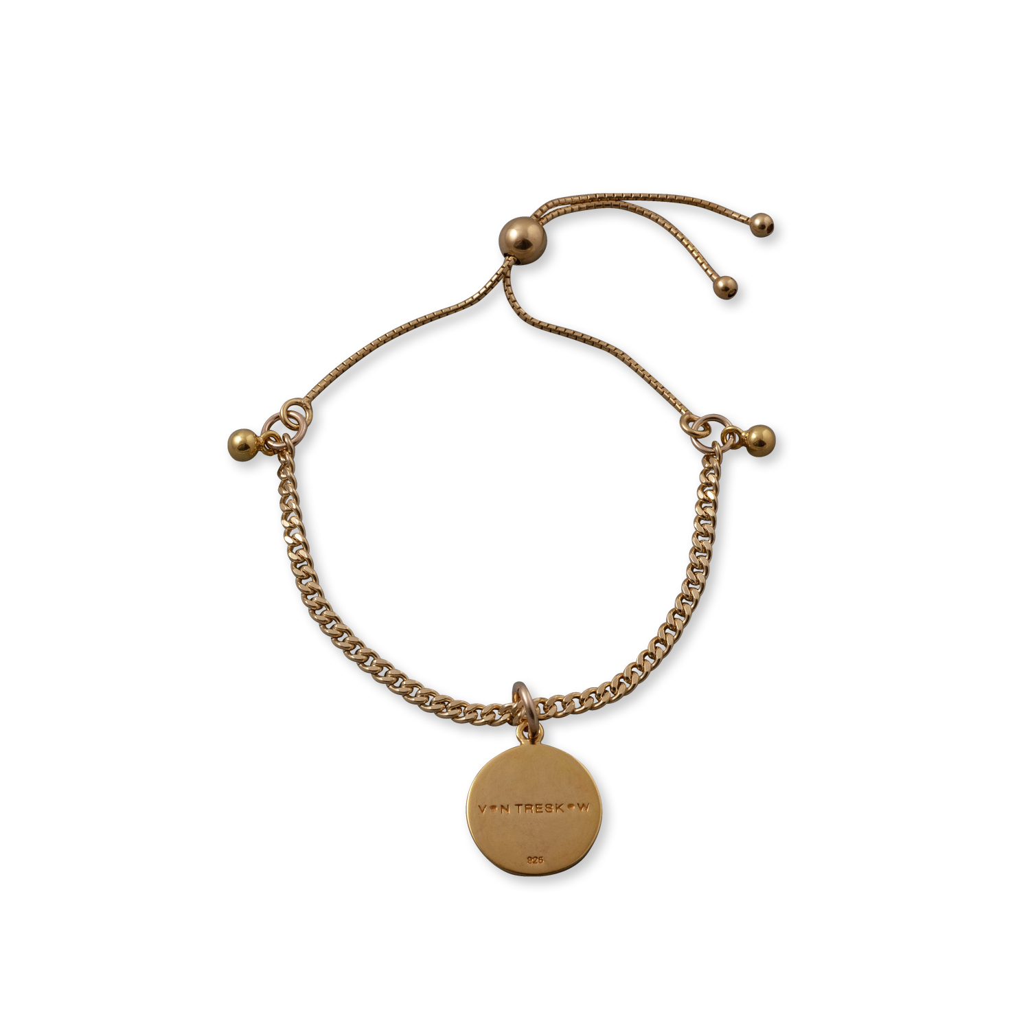 ADJUSTABLE CURB BRACELET WITH VT PLATE
