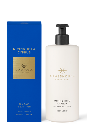 DIVING INTO CYPRUS SEA SALT & SAFFRON 400mL Body Lotion