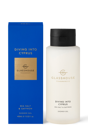 DIVING INTO CYPRUS SEA SALT & SAFFRON 400mL Shower Gel