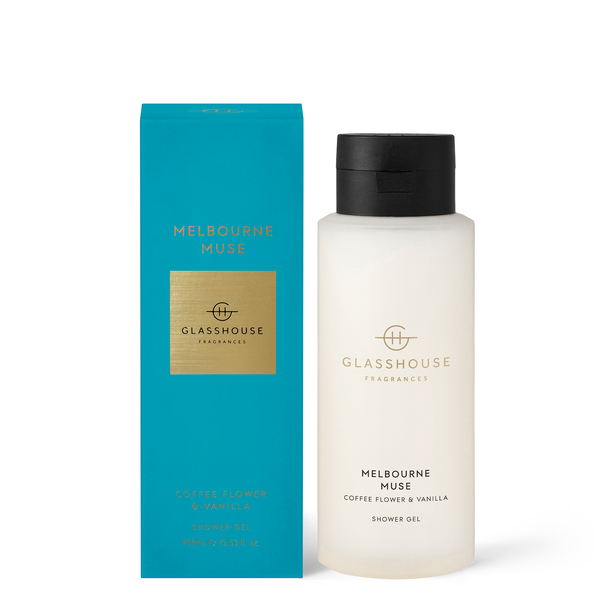 MELBOURNE MUSE COFFEE FLOWER & VANILLA 400mL Shower Gel