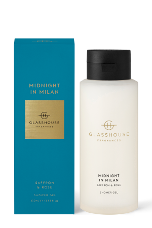 MIDNIGHT IN MILAN SAFFRON & ROSE 400mL Shower Gel