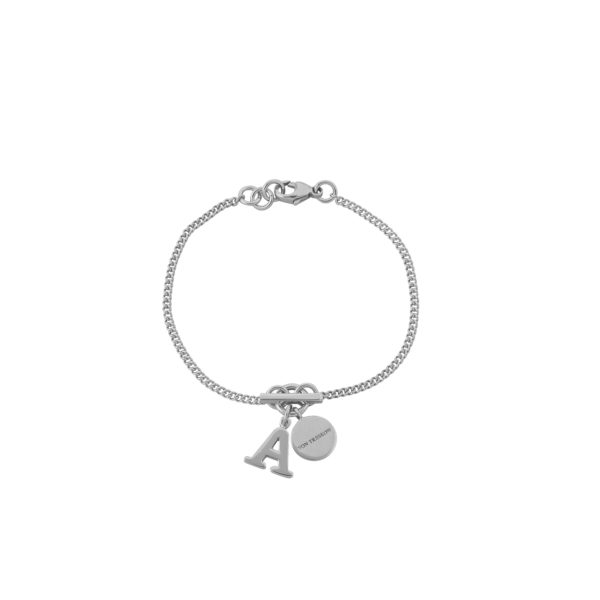 INITIAL & PLATE BRACELET