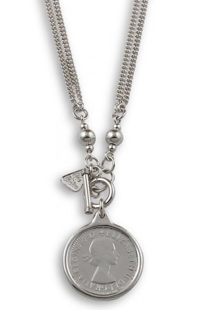 FINE DOUBLE CURB SHILLING NECKLACE