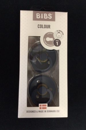 Bibs Dummies 2 pack - Deep space size 1